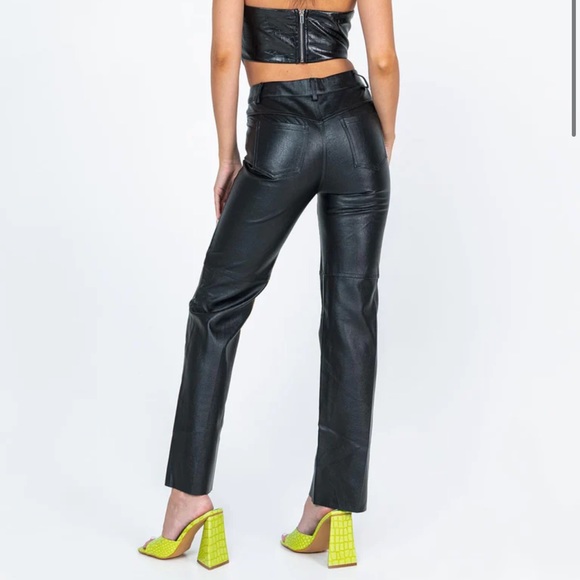 Princess Polly Pants & Jumpsuits Princess Polly Leather Pants